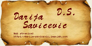 Darija Savićević vizit kartica
